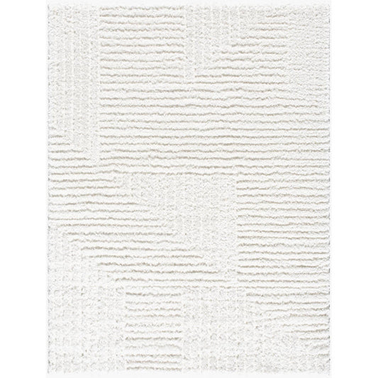 Jameal Modern White Area Rug