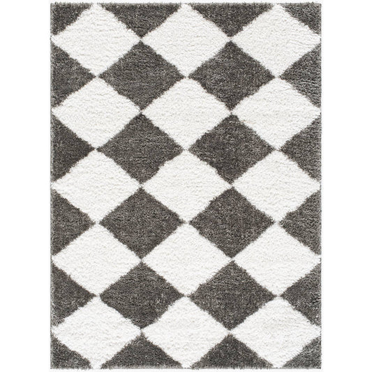 Karriem Modern Cream/Charcoal Area Rug
