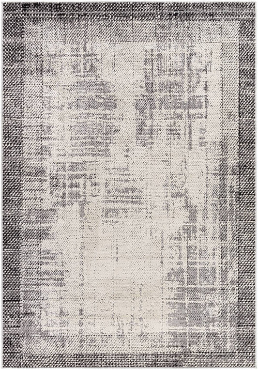 Drey Modern Black/Light Beige Area Rug