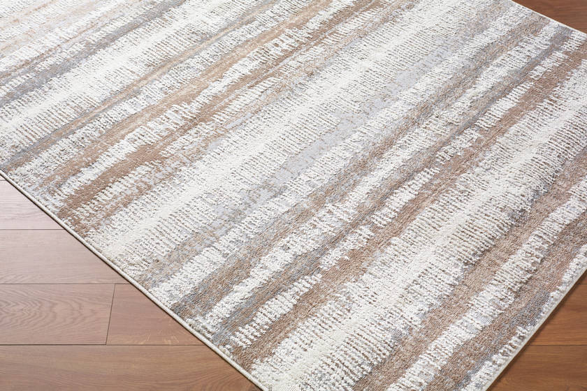 Kessa Modern Dark Brown Area Rug