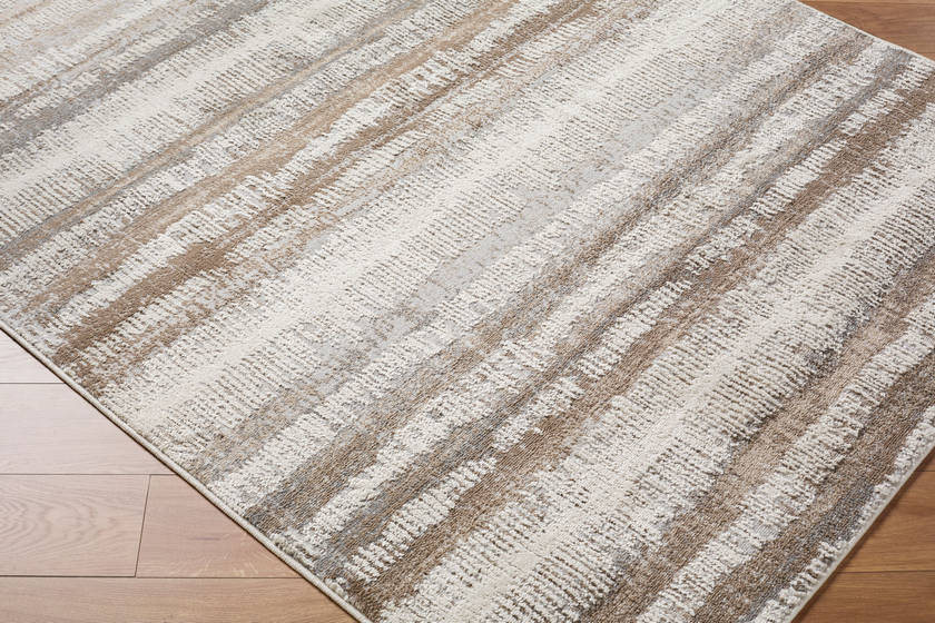 Kessa Modern Dark Brown Area Rug