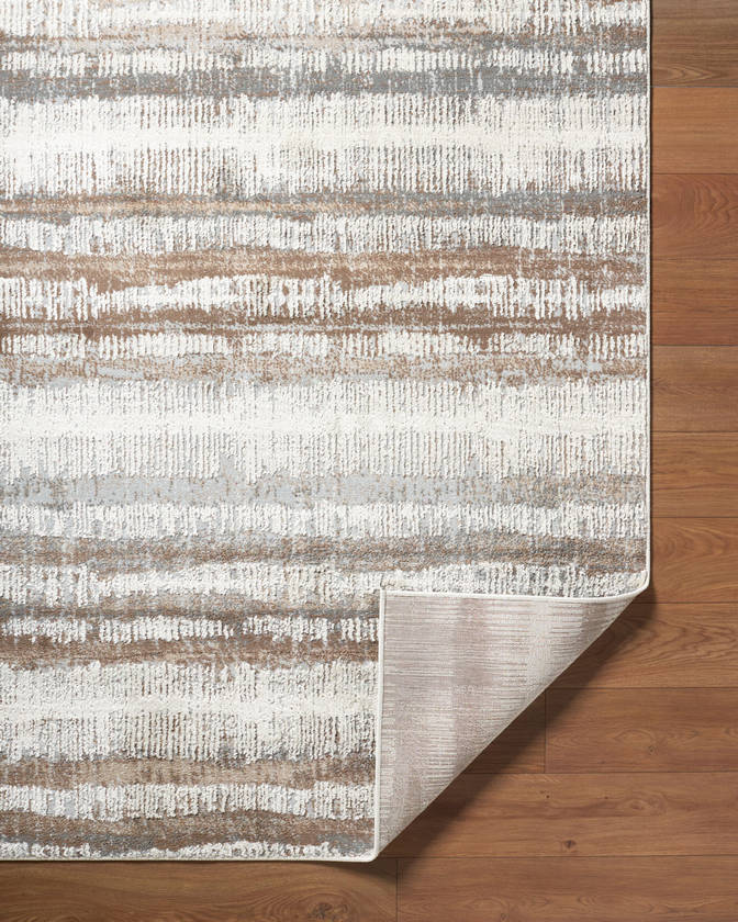 Kessa Modern Dark Brown Area Rug