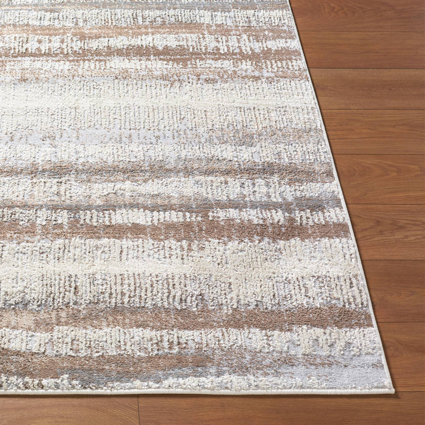 Kessa Modern Dark Brown Area Rug