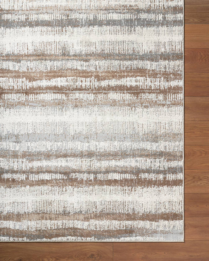 Kessa Modern Dark Brown Area Rug