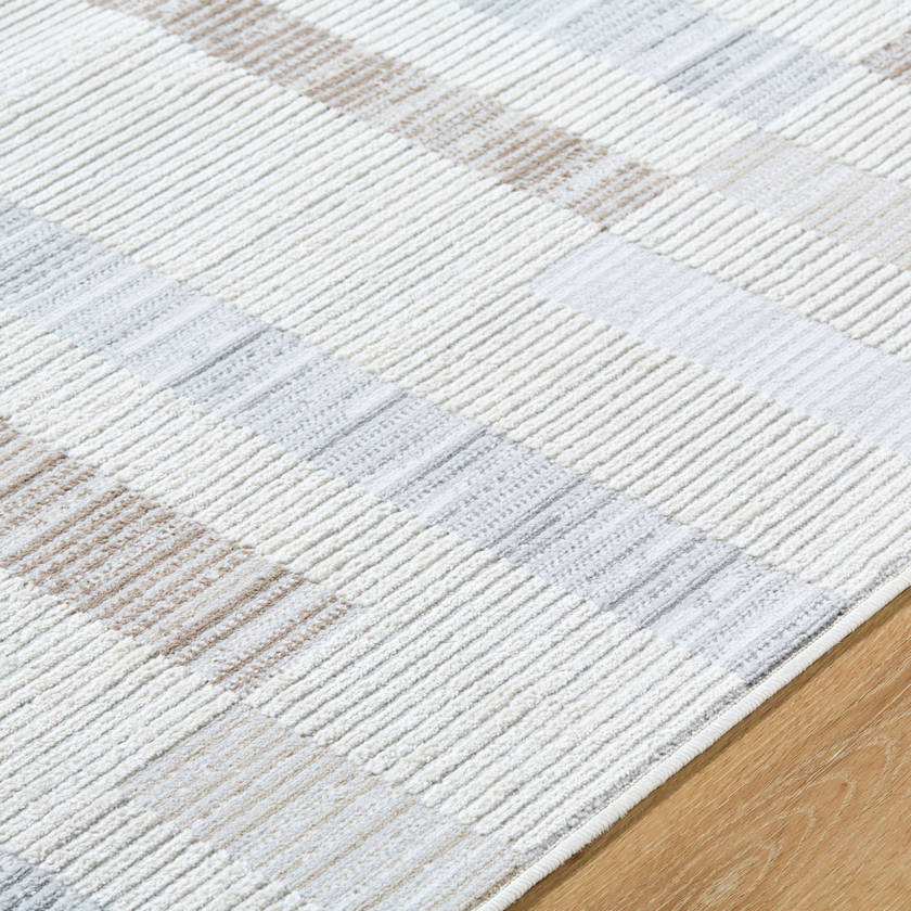 Mikal Modern Light Beige Area Rug