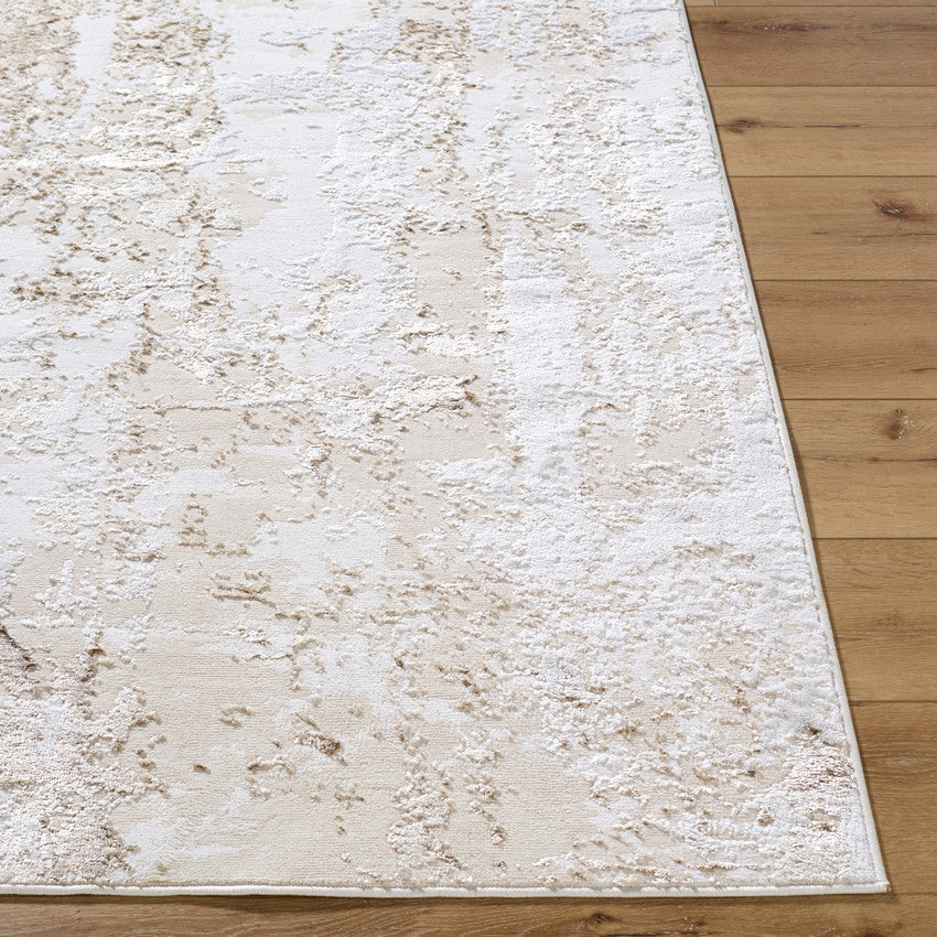 Elin Modern Tan/Cream Area Rug
