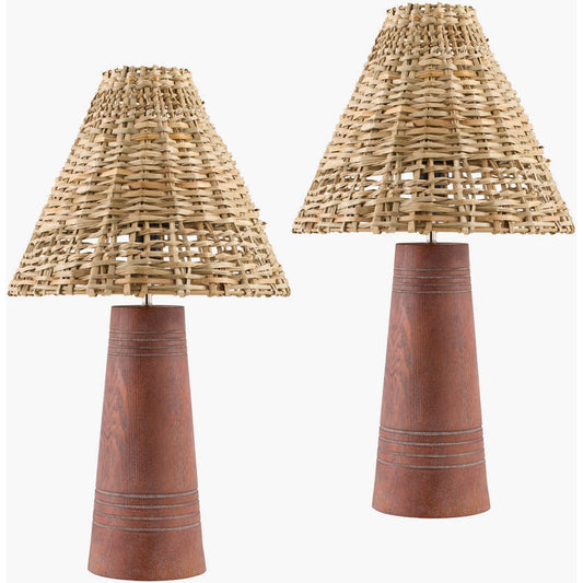 Nainoa Modern Dark Brown Table Lamp