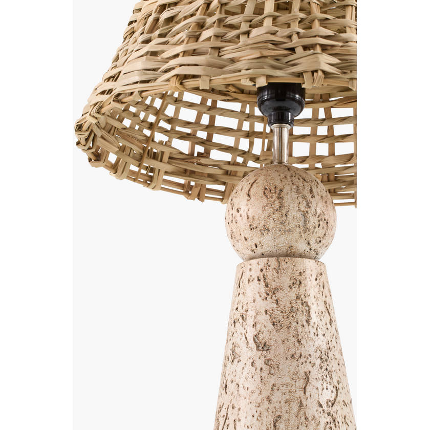 Lathisa Modern Lighrt Gray/Brown Table Lamp