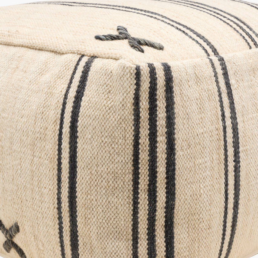Carena Light Beige Pouf