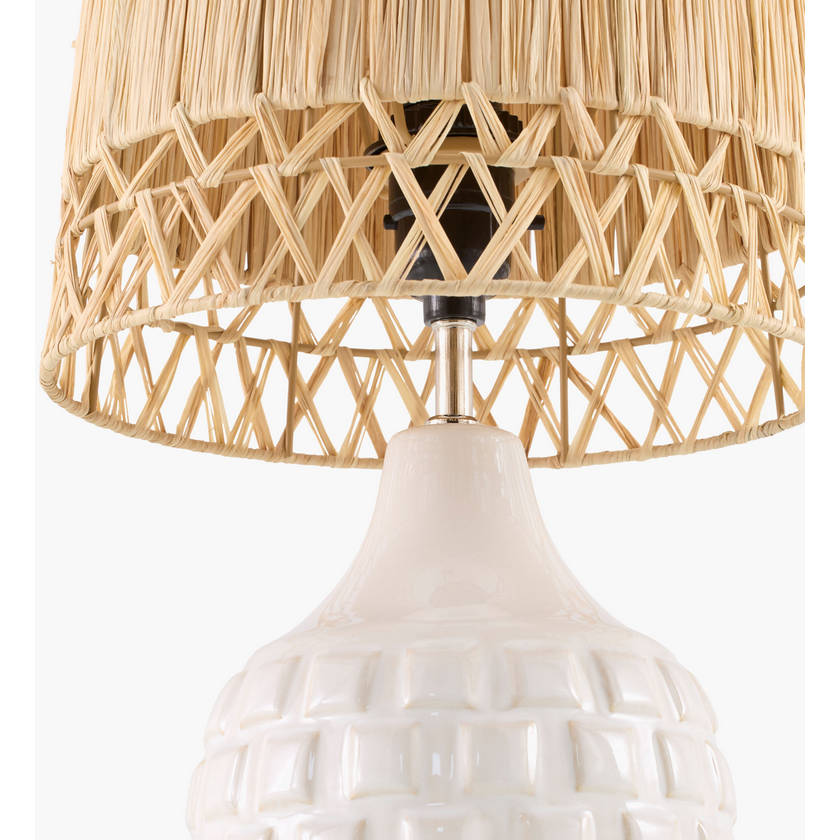 Natika Modern Cream Table Lamp