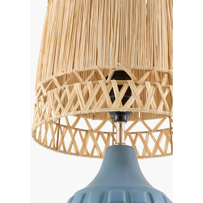 Natika Modern Gray Table Lamp