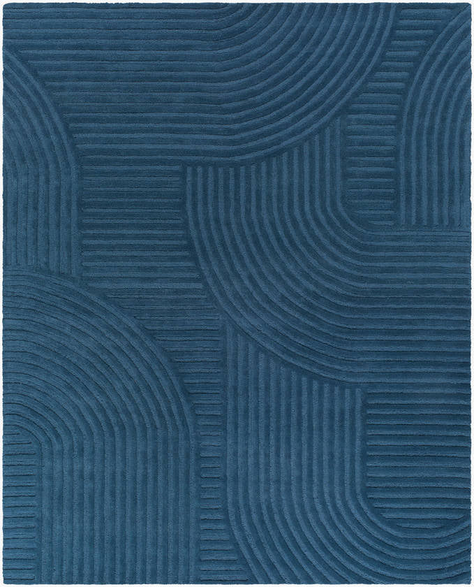 Herndon Modern Denim Blue Area Rug