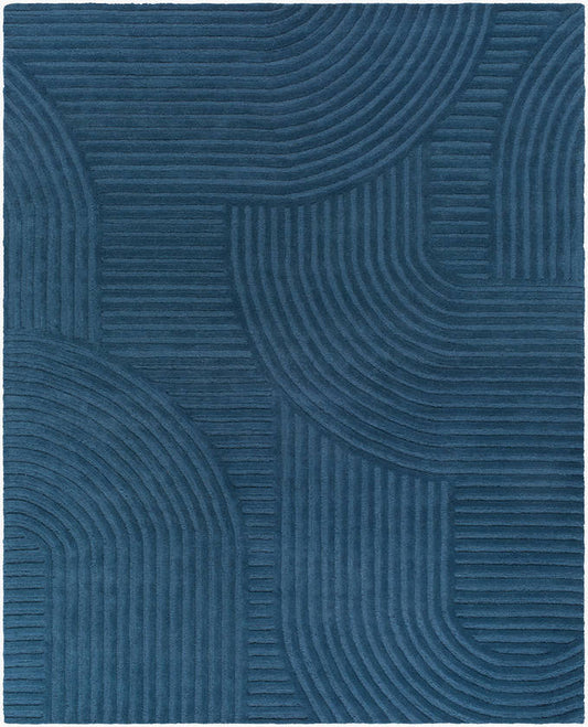 Herndon Modern Denim Blue Area Rug