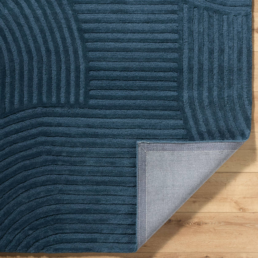 Herndon Modern Denim Blue Area Rug