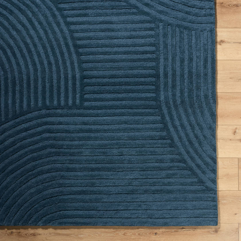 Herndon Modern Denim Blue Area Rug