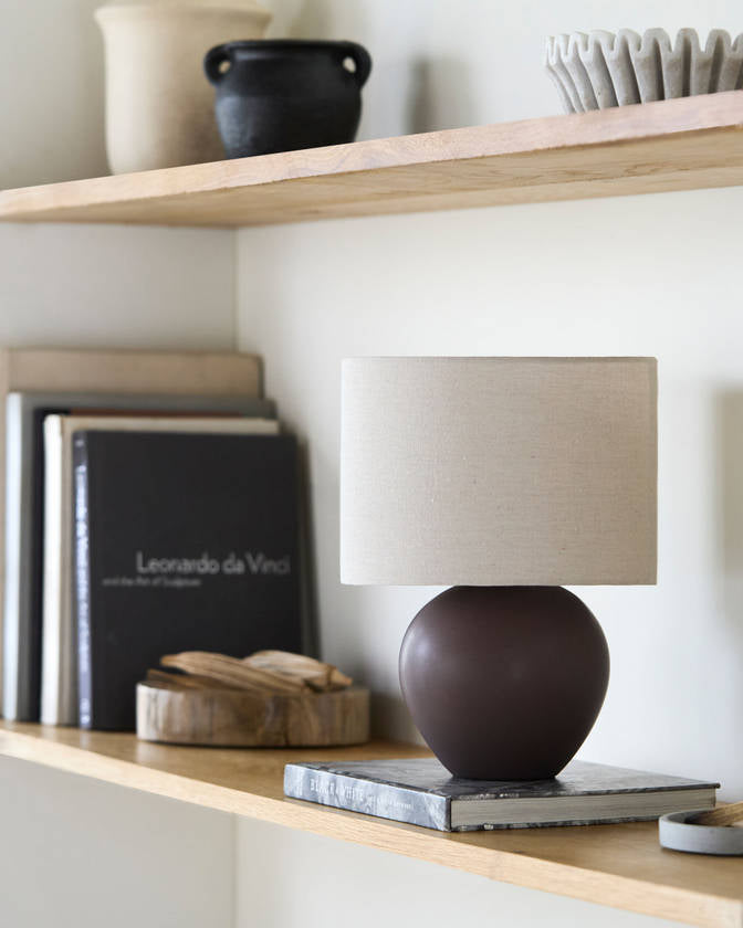 Mckayla Modern Dark Brown Table Lamp