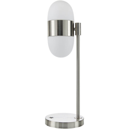 Navin Modern Metallic - Nickel Table Lamp