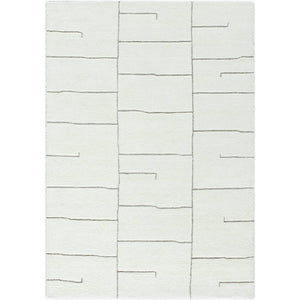 Adrien Global Light Silver Area Rug