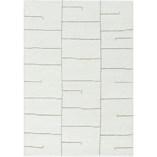 Adrien Global Light Silver Area Rug