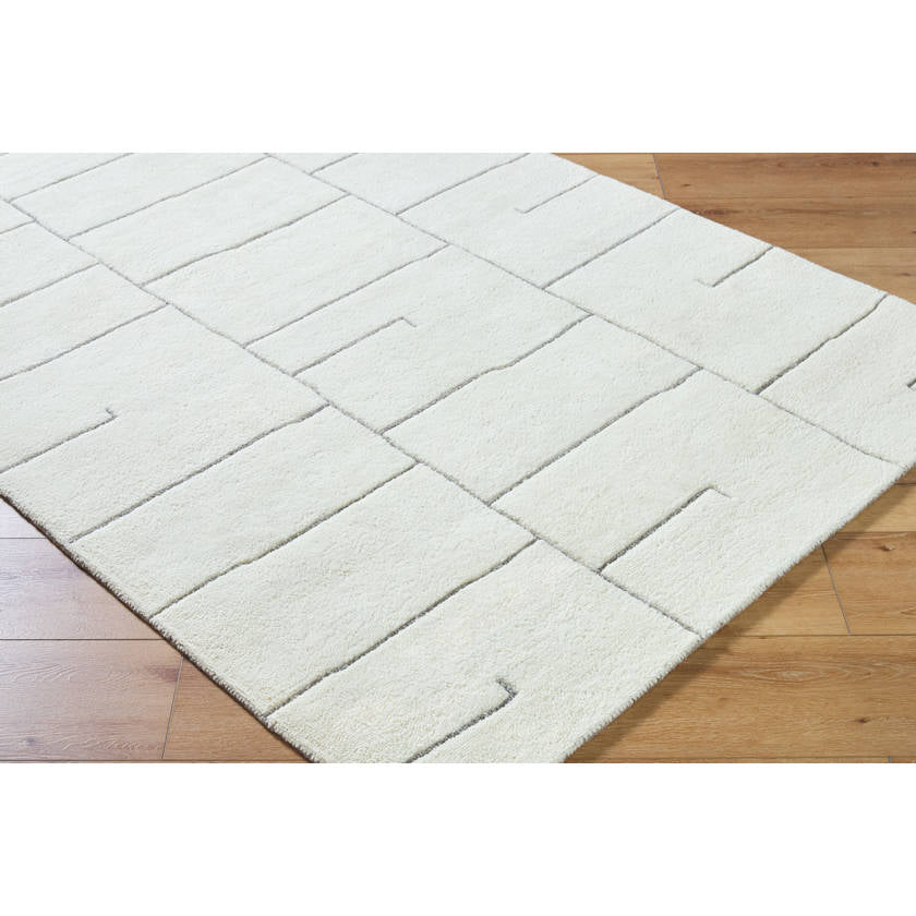 Adrien Global Light Silver Area Rug