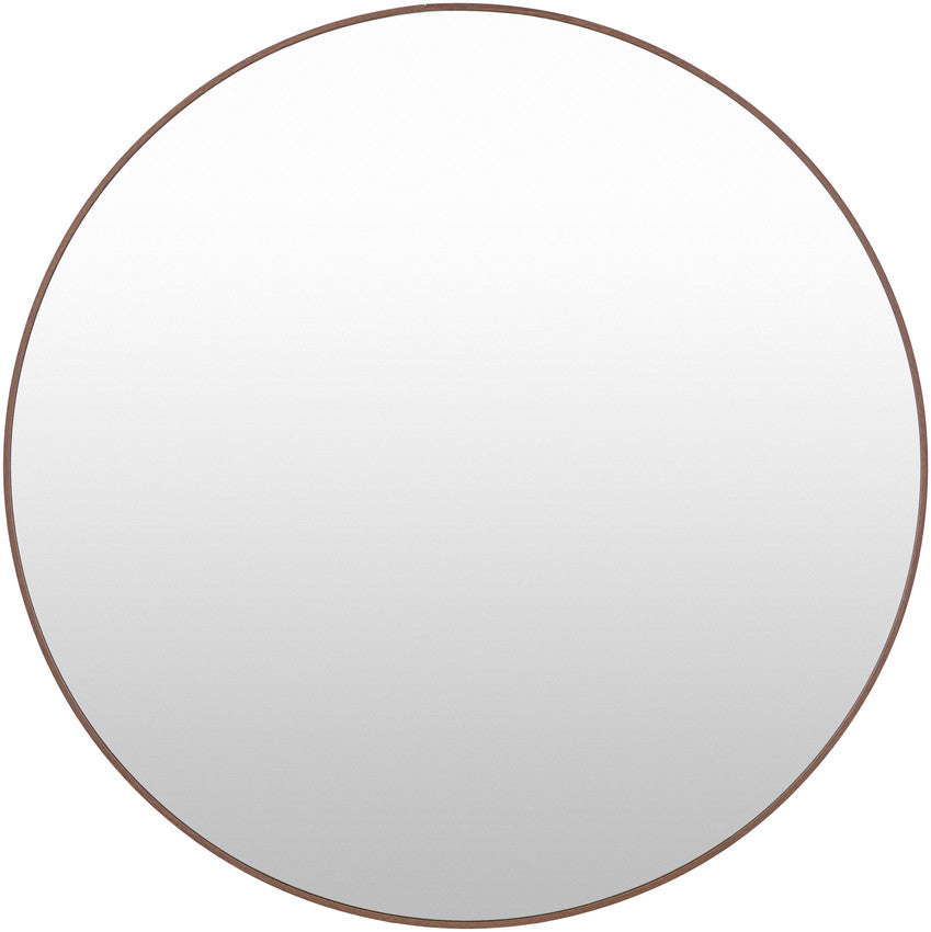 Jarron Modern Dark Brown Wall Mirror
