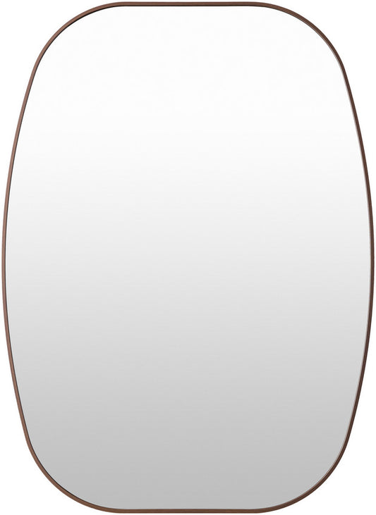 Stephannie Modern Dark Brown Wall Mirror