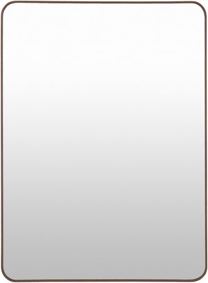 Renna Modern Dark Brown Wall Mirror