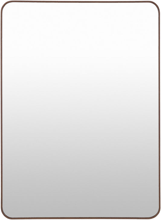 Renna Modern Dark Brown Wall Mirror