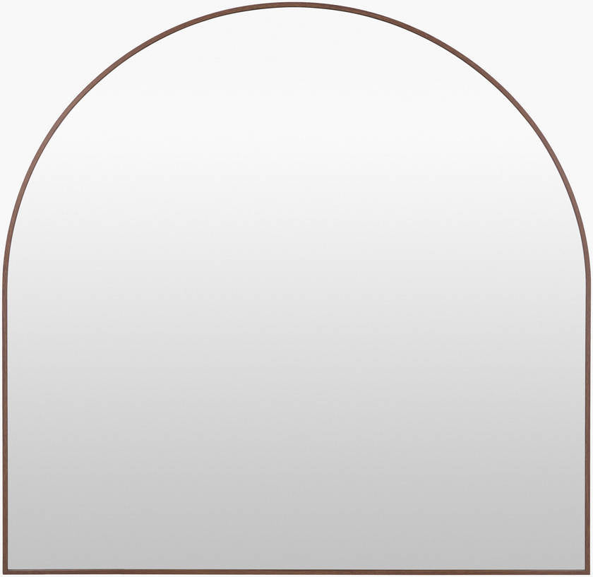 Yumi Modern Dark Brown Wall Mirror