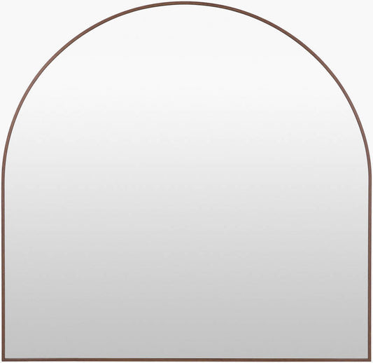 Yumi Modern Dark Brown Wall Mirror