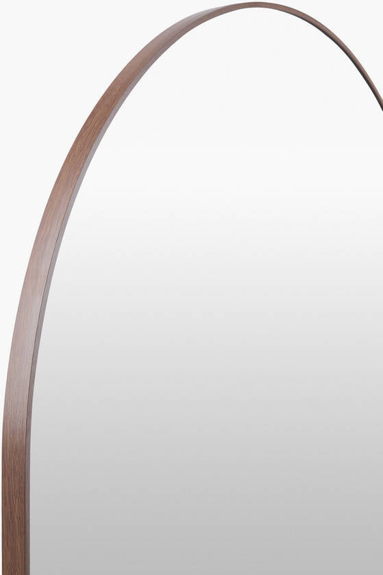 Yumi Modern Dark Brown Wall Mirror