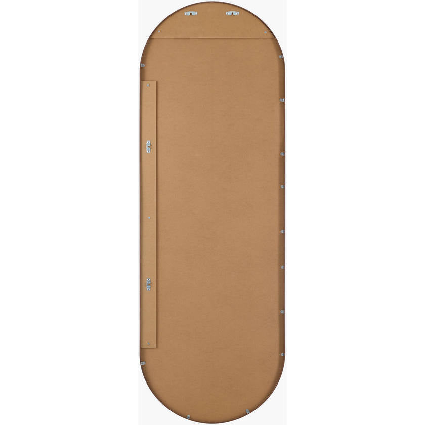 Ellyn Modern Dark Brown Wall Mirror