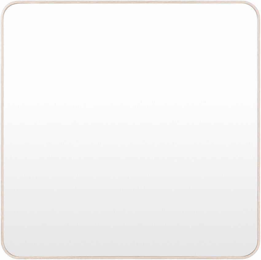 Louvenia Modern Brown Wall Mirror