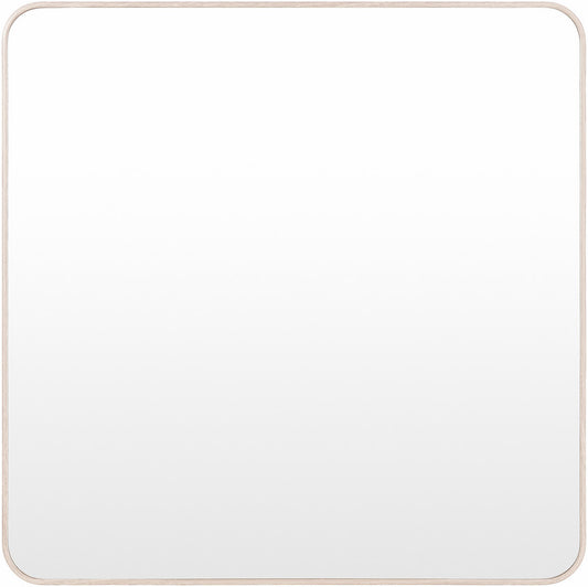 Louvenia Modern Brown Wall Mirror