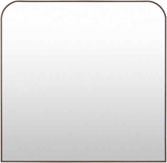 Corvette Modern Dark Brown Wall Mirror