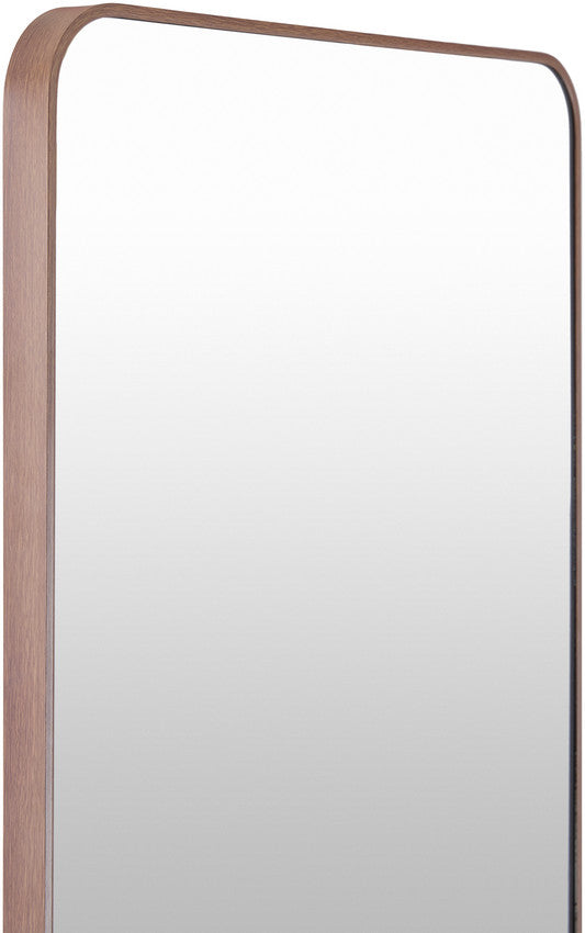 Shantaya Modern Dark Brown Wall Mirror
