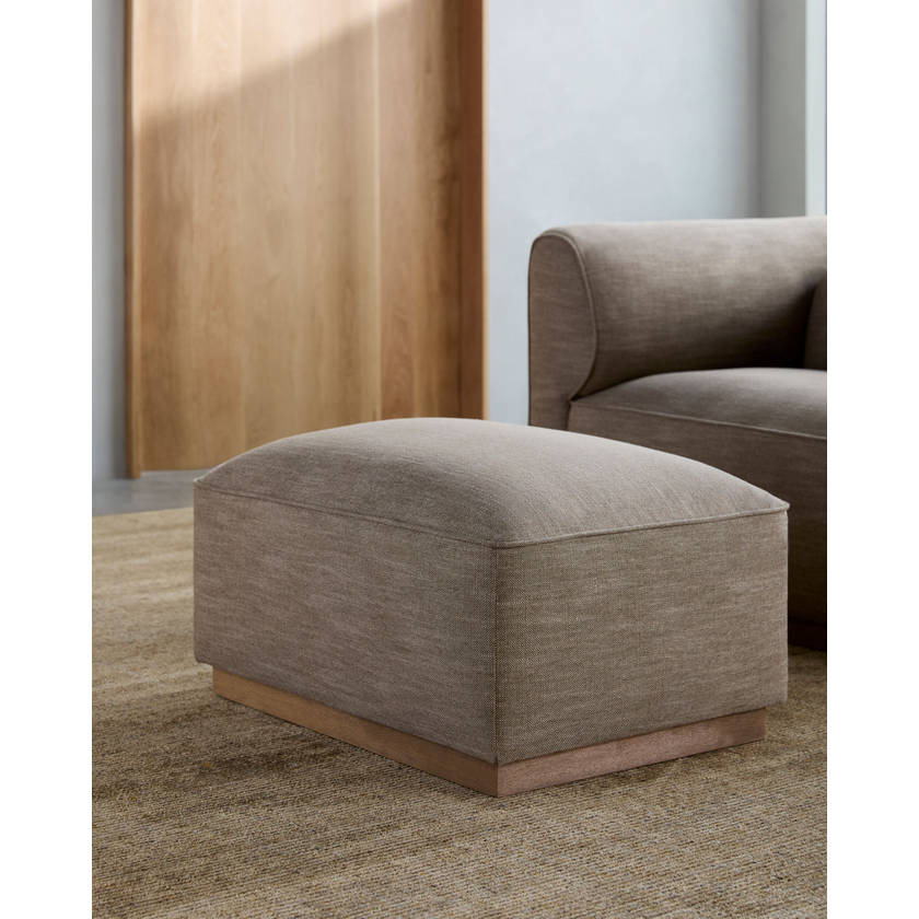 Haywood Beige Ottoman