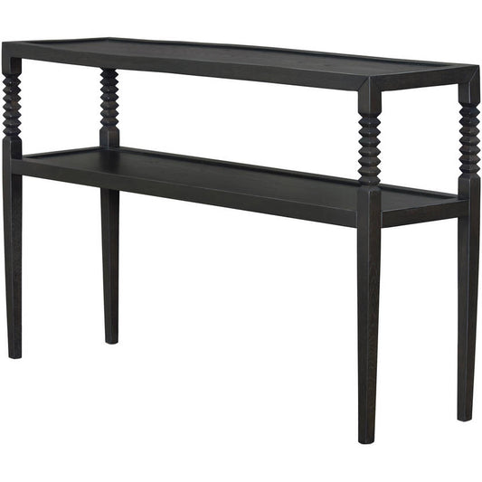 Tykeisha Black Console Table
