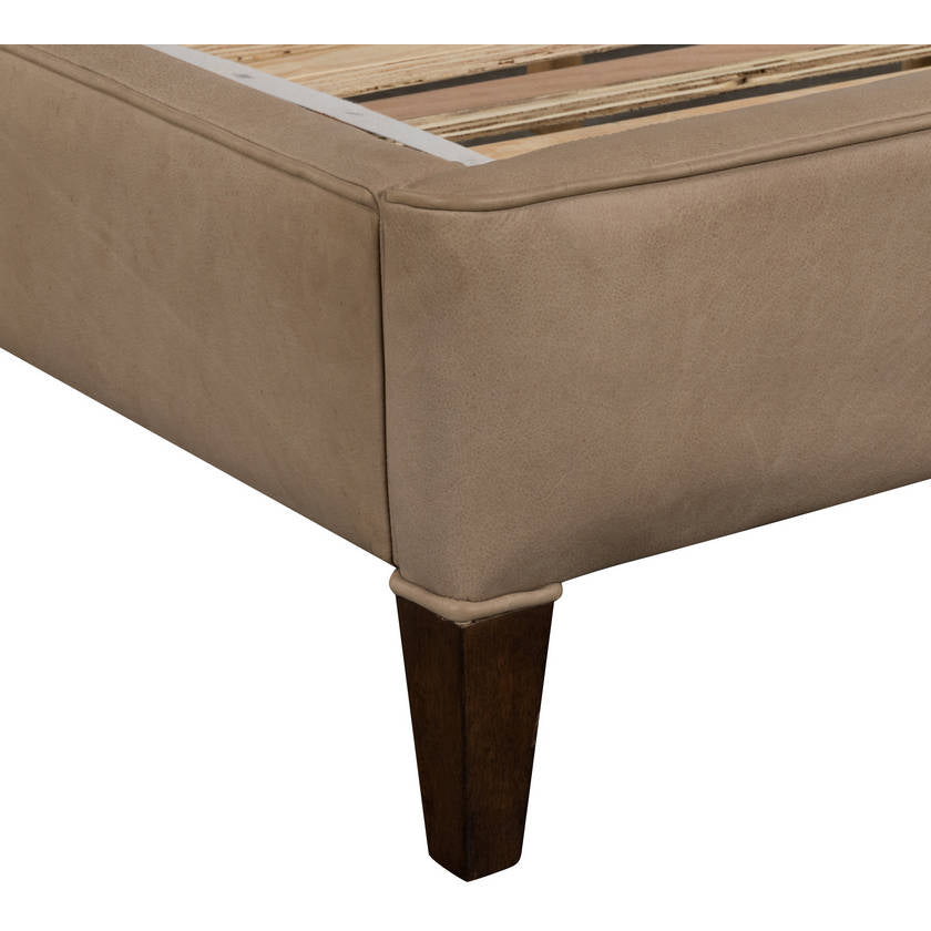 Sascha Dark Brown Upholstered Bed