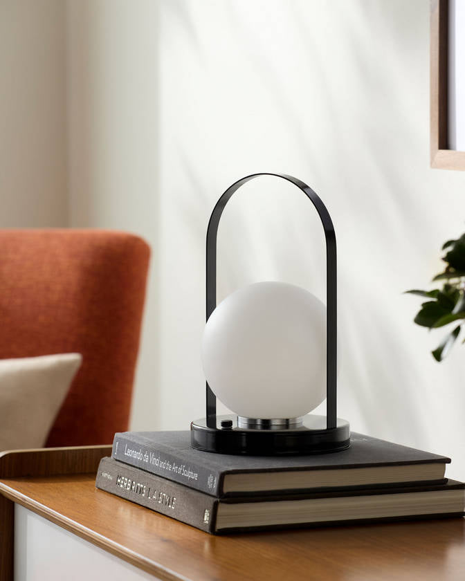 Angelito Traditional Jet Black Table Lamp