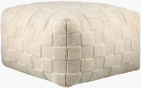 Erma Ivory Pouf