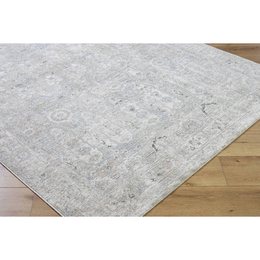 Crossett Traditional Sterling Grey Area Rug