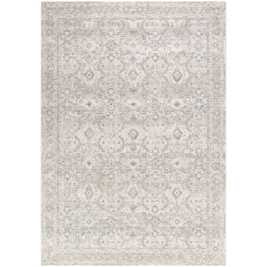 Trenna Traditional Light Silver Area Rug