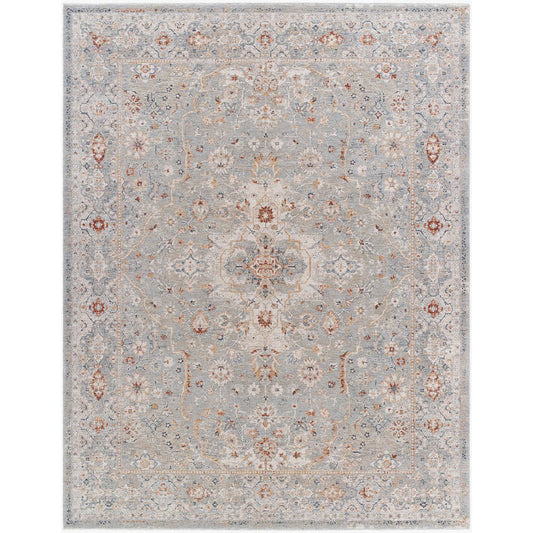 Cha Traditional Slate Area Rug