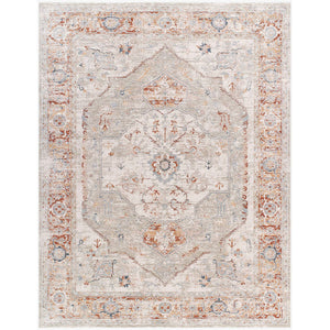 Ramia Traditional Cream/Slate Area Rug