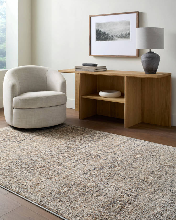 Sandro Traditional Brown Area Rug