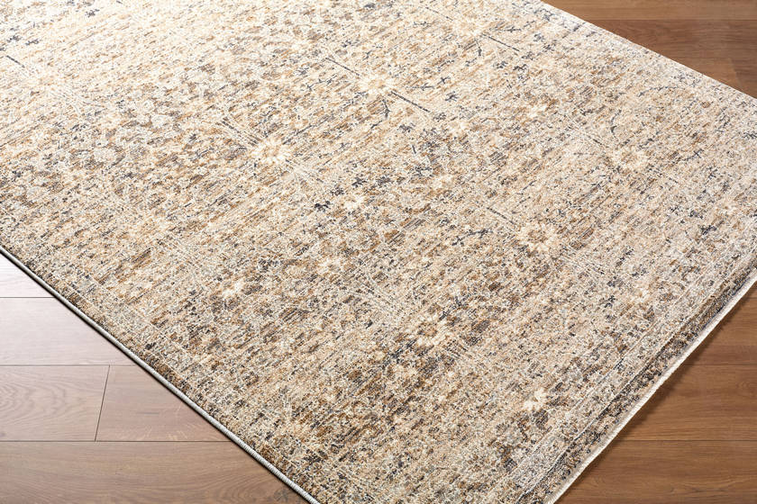 Sandro Traditional Brown Area Rug
