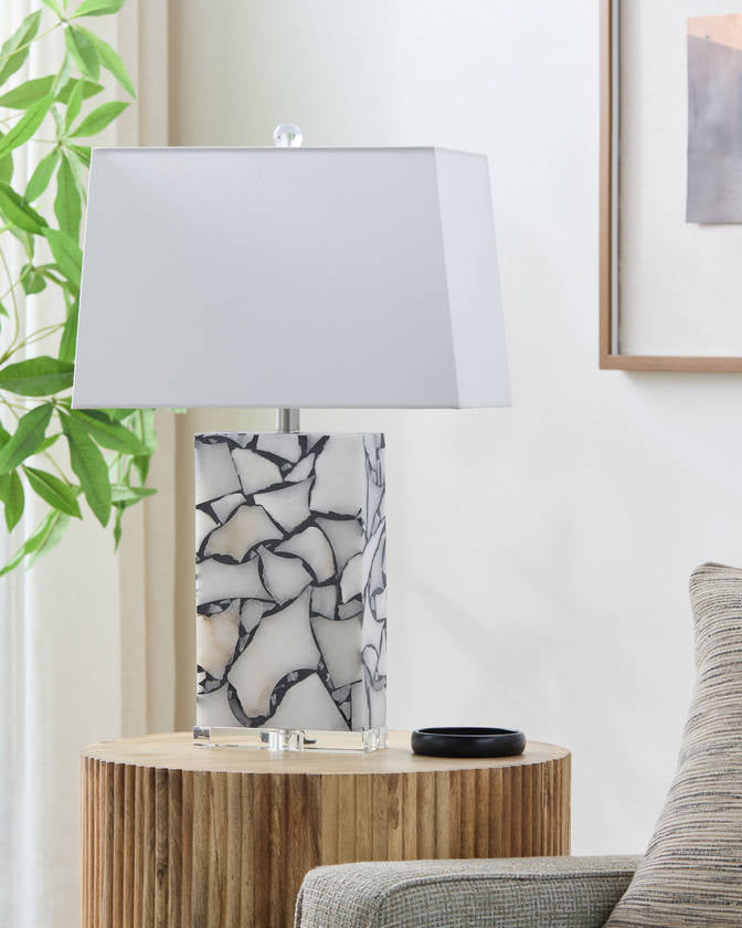 Santia Modern White Table Lamp