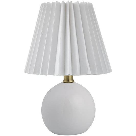 Travarus Modern White Table Lamp