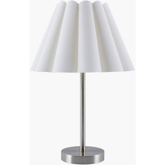 Rocio Modern Metallic - Nickel/White Table Lamp